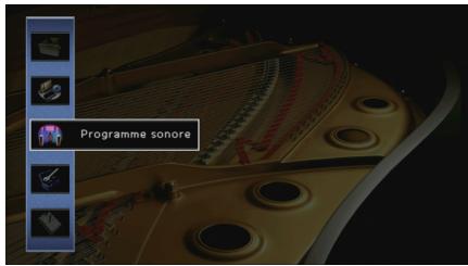 YAMAHA RX-V675 - Configuration des programmes sonores/décodeurs d'ambiance (menu programme sonore) - 1