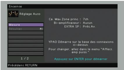 YAMAHA RX-V675 - Optimisation automatique des réglages d'enceintes (YPAO) - 7