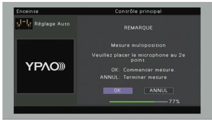 YAMAHA RX-V675 - Mesure à plusieurs positions d'écoute (mesures multiples) (rx-v775 uniquement) - 3