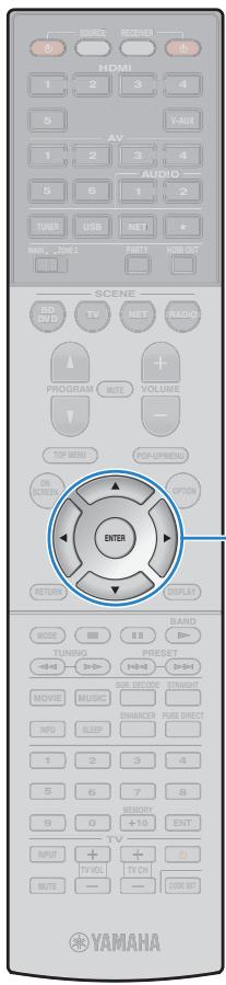 YAMAHA RX-V675 - Déplacez le microphone YPAO à la position d'écoute suivante et appuyez sur ENTER. - 1