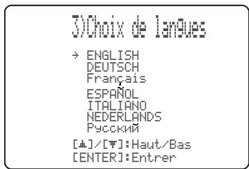 YAMAHA YSP-3300 - Changement de la langue des menus affichés sur l'écran de télévision - 1