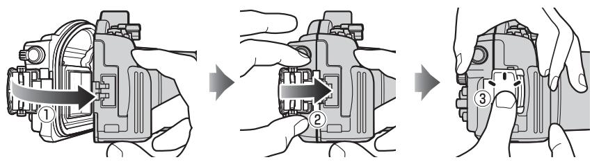 NIKON WP-N1( 1 J1 - Bloquear la carcasa - 1