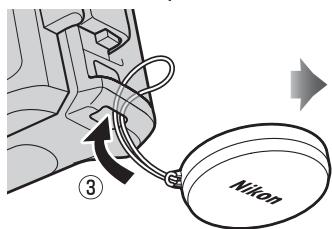 NIKON WP-N1( 1 J1 - 安装前盖挂绳 - 3