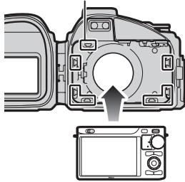 NIKON WP-N1( 1 J1 - 裝入相機。 - 1