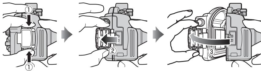NIKON J2) - Unlatching the Case - 1