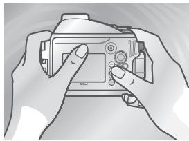 NIKON J2) - Testen Sie die Bedienelemente. - 1