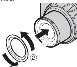 NIKON J2) - Instale el anillo de prevencion de reflejos internos. - 1