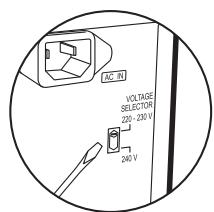 PIONEER SC-LX501 - Branchement du cordon d'alimentation - 1