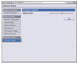 PIONEER VSX 830 - Utilisation de safari pour mettre à jour le micrologiciel - 1