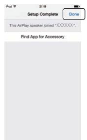 PIONEER VSX 830 - C: réglage de ce récepteur à l'aide d'un appareil ios (ios version 7.1 ou ultérieure) - 6