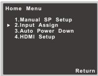 PIONEER VSX531 - The Input Assign menu - 2