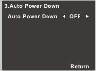 PIONEER VSX531 - The Auto Power Down menu - 2