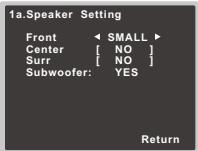 PIONEER VSX531 - Speaker Setting - 2