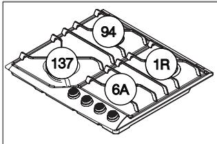 DE DIETRICH DTE1111B - Four-burner gas model with high speed burner* - 1