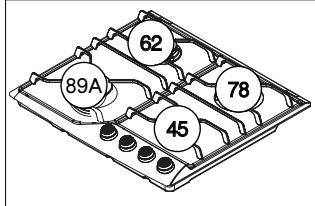 DE DIETRICH DTE1115X - Four-burner gas model with high speed burner* - 2