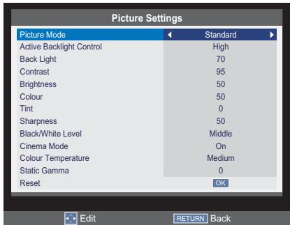 TOSHIBA 32S1655EV - Picture Mode - 2