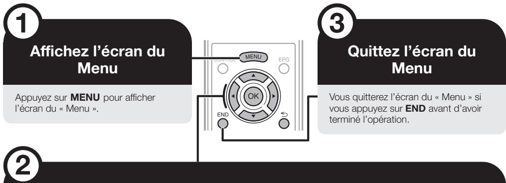 SHARP LC-32CFG6022E - Qu'est-ce que le menu ? - 1
