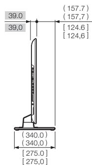 SHARP LC-32CFG6022E - Schémas dimensionnels - 7
