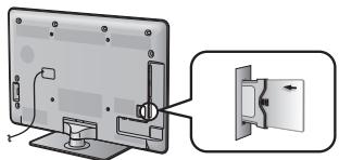 SHARP LC-32CFG6022E - Insertion de la carte CA dans le module CI - 1