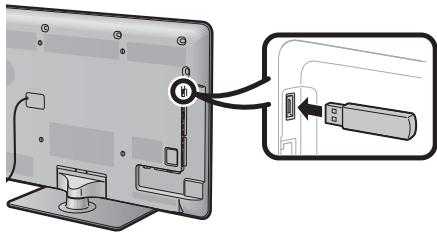 SHARP LC-32CFG6022E - Connexion d'un périphérique USB - 1