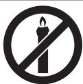 SHARP LC-55XUF8772ES - Pentru a preintampina incendiile, tini tintotdeauna lumnanarile si alte surse de flacara deshisa departe de acest produs. - 1