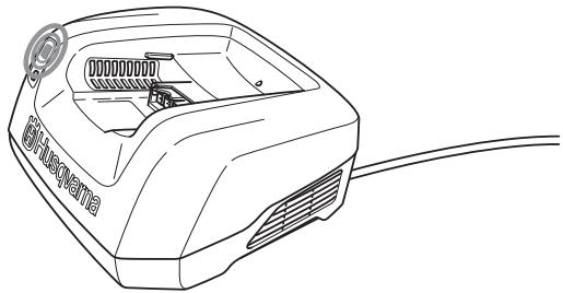 HUSQVARNA 536LIHE3 - Connect the battery charger - 1