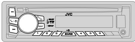 JVC KD-R862BT - Réalisé les réglages de réception d'un appel - 1