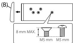 JVC KD-R881BT - When installing without the mounting sleeve - 1