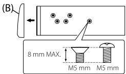 JVC KD-X341 BT - When installing without the mounting sleeve - 1