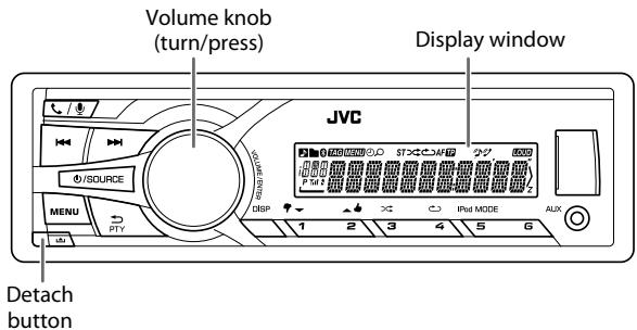 JVC KD-X310BT - Faceplate - 1