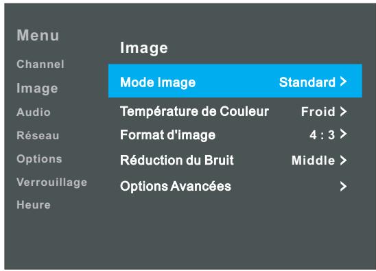 JVC LT-43HW95U - Configurer le menu image - 1