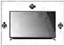JVC LT-55HW97U - Positionner le téléviseur - 1