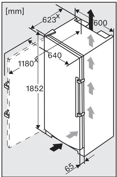 MIELE FN 28262 - Installation dimensions - 1