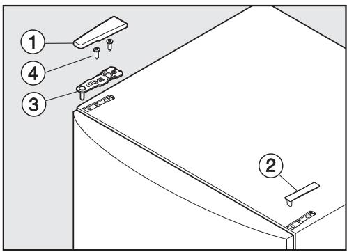 MIELE FN 28262 - Inserting the upper hinge plate - 1