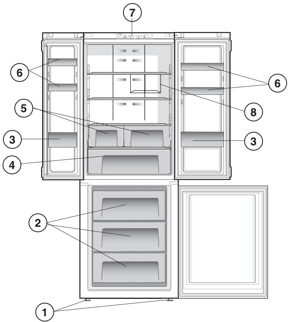 HOTPOINT E3DAAAX - Geräteansicht - 1