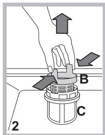 HOTPOINT LFD 11M121 CX EU - Cleaning the filters - 2