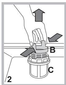 HOTPOINT LFD 11M121 CX EU - Limpiar los filtros - 2
