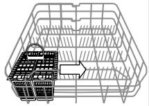 HOTPOINT LFF8M132X - Lower rack and cutlery basket - 7