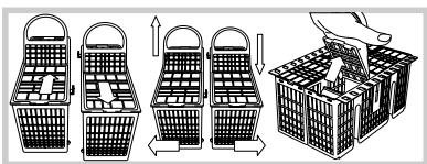 HOTPOINT LFF8M132X - Lower rack and cutlery basket - 8