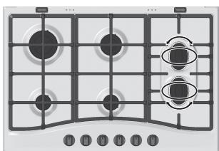 HOTPOINT PC640X/HA - Quelques conseils pratiques pour utiliser les brûleurs centraux "demi-poissonnière - 1