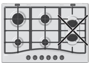 HOTPOINT PC640X/HA - Consiglio pratici per l'uso dei brucitori centrali "Semi-Pesciera"* - 5