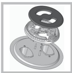 HOTPOINT PC640X/HA - Replacing the Triple ring burner nozzles - 1