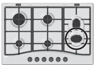 HOTPOINT PC640X/HA - Consiglio pratici per l'uso dei brucitori centrali "Semi-Pesciera"* - 4