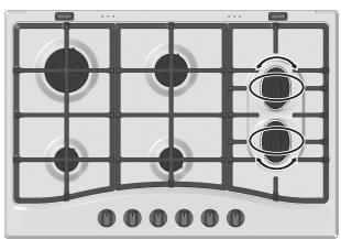 HOTPOINT PC640X/HA - Practical Advice on Using the Half Fish-Kettle Burner * - 1