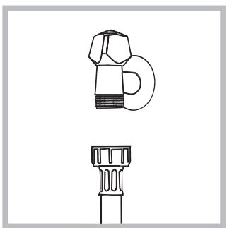 HOTPOINT WMD 942K - Connecting the water inlet hose - 1