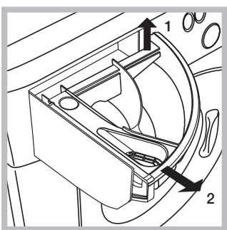 HOTPOINT WMD 942K - Limpiar el contentedor de detergentes - 1
