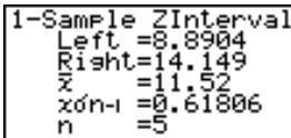 CASIO GRAPH 35 - Intervalle z à un échantillon - 3