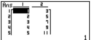 CASIO GRAPH 35 - RECR — rappel d'une formule de récurrence, de la plage et du contenu de la table - 1