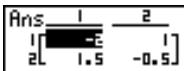 CASIO GRAPH 35 - Inversion d'une matrice - 1
