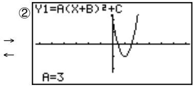 CASIO GRAPH 35 - Exemple obtenir 10 fois le trace continu du graphe tracé dans l'exemple précédent (page 184) - 3